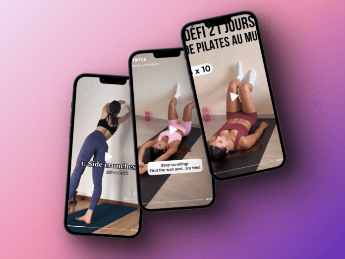 pilates mural ou wall pilates sur tiktok