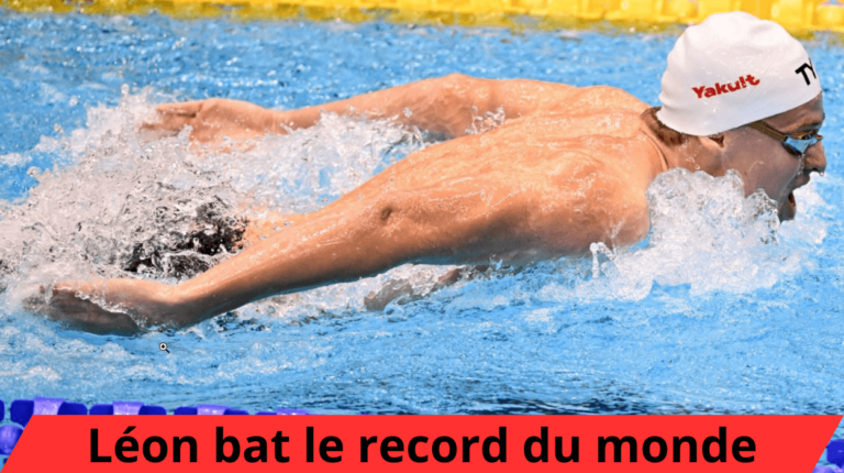 Léon, le prodige français, a battu le record mondial de natation à Budapest.